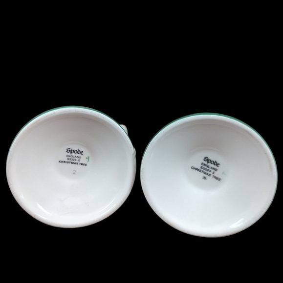 Set of 2 Spode England ChristmasTree Candle Holders - Picture 3 of 4